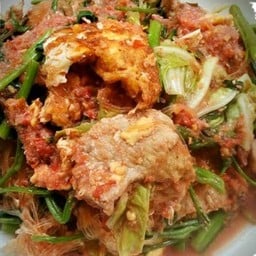 สุกี้แห้งหมู
