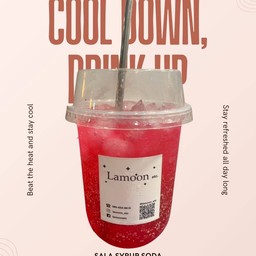 น้ำแดงโซดา (แก้วขนาด 16 oz.)