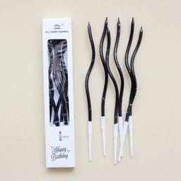 เทียนเกลียวโค้งดำ - เกร็ดทอง