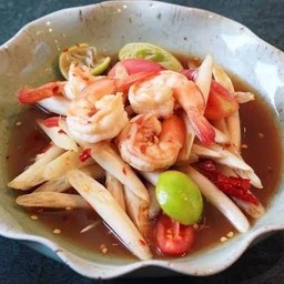 ตำไหลบัวกุ้งสุก