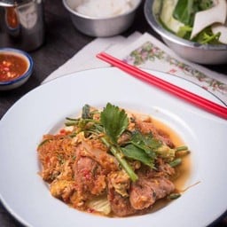 สุกี้หมู (สันคอ) Sliced Pork Shoulder Suki 猪肉苏基（切片猪颈肉）