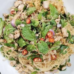 ลาบวุ้นเส้นหมูสับ