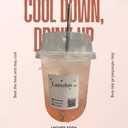 ลิ้นจี่ โซดา (แก้วขนาด 16 oz.)