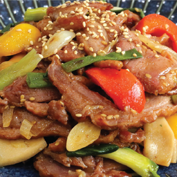 เป็ดรมควันผัดผัก