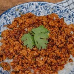 ผัดพริกเผา (ราดข้าว)