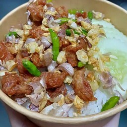 ข้าวสันคอทอดพริกสด กินคู่กับพริกน้ำปลารสแซ่บ