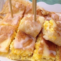 โรตีข้าวโพด+ชีสสส