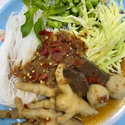 ขนมจีนน้ำยาป่า-น้ำยากะทิ เด็ดๆ
