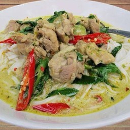 ขนมจีนแกงเขียวหวานไก่