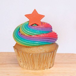 Rainbow Sprinkle Cupcake (เรนโบว์สปริงเกอร์คัพเค้ก)