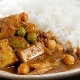 แกงไตปลาราดข้าว+ไข่ดาว