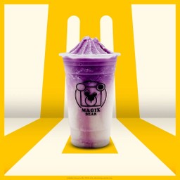 หมีปั่นมันม่วง