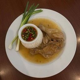 ข้าวไก่อบซอส Chicken with Gravy sauce