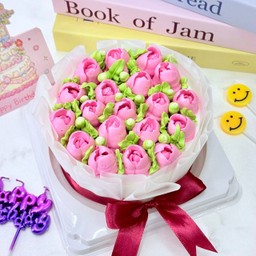เค้ก Pink Rose (ขนาด 0.5 ปอนด์)