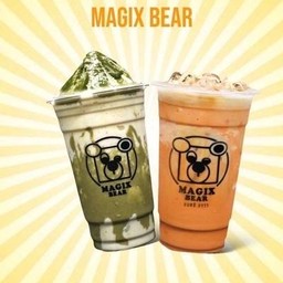 หมีปั่นมัทฉะลาวา&หมีชาเย็น