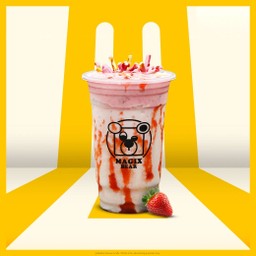 หมีปั่นป๊อกกี้สตรอว์เบอร์รี่ลาวา