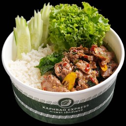 ข้าวกะเพราหมูชิ้น