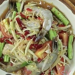 ตำกุ้งสด