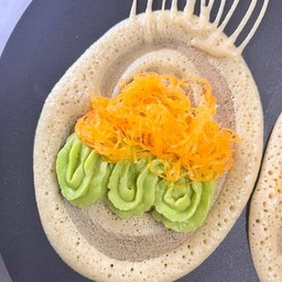 ฝอยทอง-สังขยาใบเตย