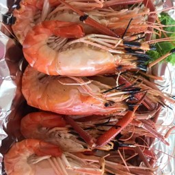 กุ้งแม่น้ำเผา น้ำหนัก  1.กิโลกรัม