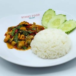 ข้าวกะเพราหอยแมลงภู่