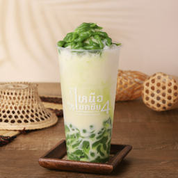 ลอดช่องนมสดกะทิปั่น - Lod Chong Coconut Milk Smoothie