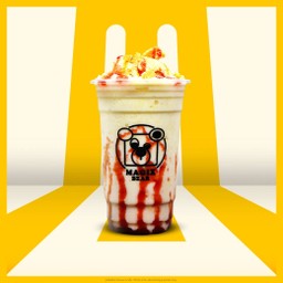 หมีปั่นสตรอเบอร์รี่ชีสเค้ก