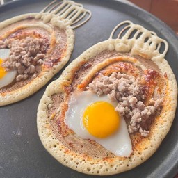 พิซซ่า-หมูสับ-ไข่