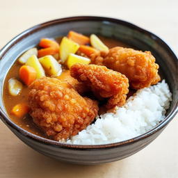 แกงกะหรี่ไก่ทอด