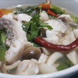 ต้มยำปลากระพงน้ำใส