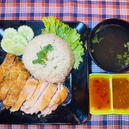 ข้าวมัน ไก่ต้ม - ไก่ทอด