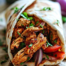 Chicken Achari Tikka Roll