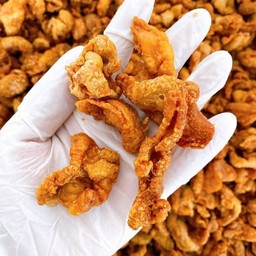 หนังไก่ทอด