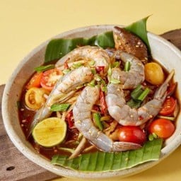 ตำกุ้งสดปูปลาร้า