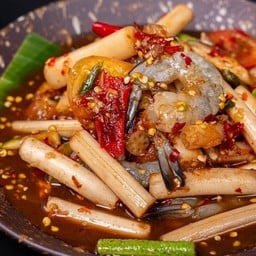 ตำไหลบัวกุ้งสด
