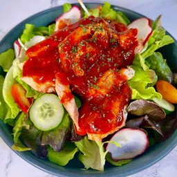 สลัดไก่บาบีคิว