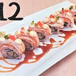 (812) ซูชิโรลเอ็นกาวะและแซลมอน Engawa Salmon Rolls