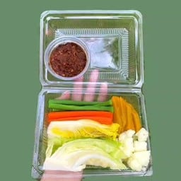 พริกตาแดง+ผักต้ม