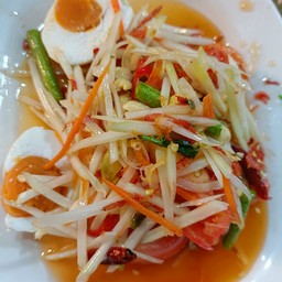 ตำไทย + ไข่เค็ม