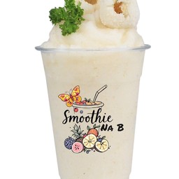 แอปเปิ้ลนมสดสมูทตี้ (ใช้เนื้อผลไม้สด)