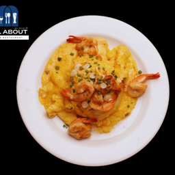 ข้าวหน้าไข่ข้น กุ้งลาวา