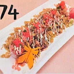 (674) สไปร์ซี่ทูน่าโรลเทมปุระชาเขียว Tuna Spyci Rolls