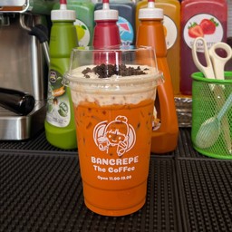 ชาใต้ครีมชีส+ท้อปปิ้งโอริโอ้บด