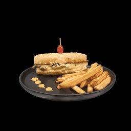 ฟิลลี่ ชีสสเต็ก แซนด์วิช กับ เฟรนช์ฟราย