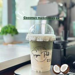 มัทฉะลาเต้น้ำมะพร้าว