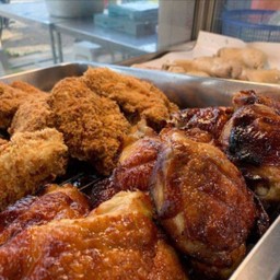 ข้าวมันไก่ทอด+ย่าง