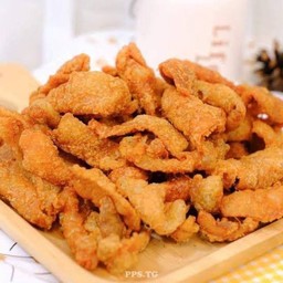 หนังไก่ทอด