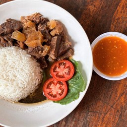 ข้าวหน้าเนื้อตุ๋น+ไข่ต้ม