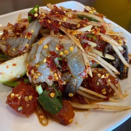 ตำกุ้งสด