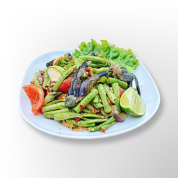 ส้มตำถั่ว ใส่ปู